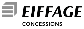 Logo Eiffage Concessions, client de FiltrePlante pour des solutions d'assainissement écologique sur les aires d'autoroute au Sénégal